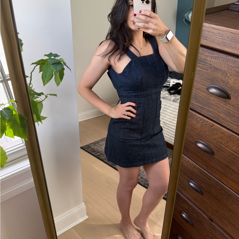 Reformation Elegant Denim Dress